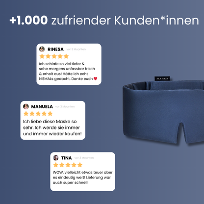 Seiden Schlafmaske für Tiefschlaf
